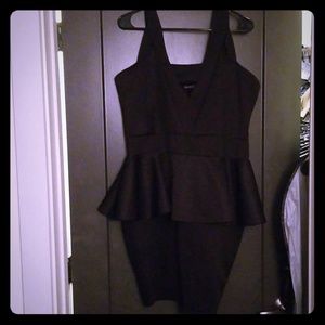 Boohoo peplum scuba dress